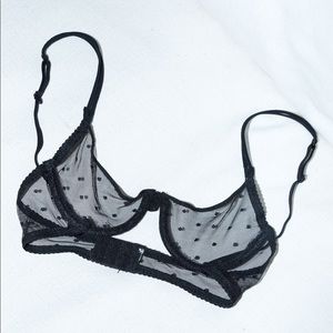 Brandy Melville black underwire bra